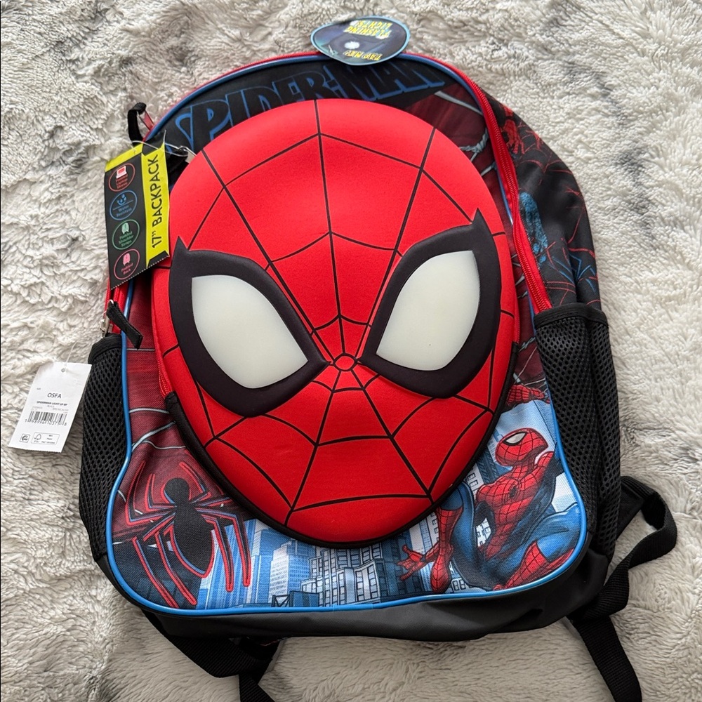 Marvel Spider-Man Kids Backpack - Red and Black
